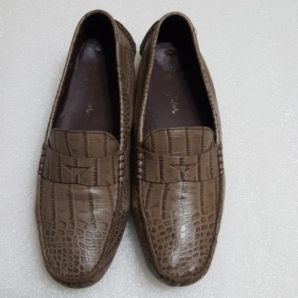 Cole Haan Shoes - COLE HAAN womens croc print leather loafer.